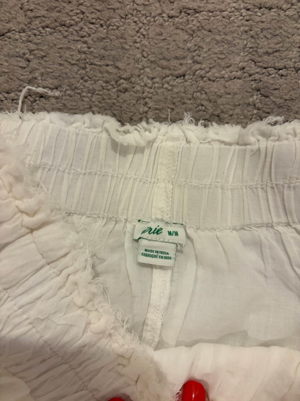 aerie White Tiered Mini Skirt - Picture 2 of 2